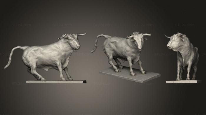 Статуэтки животных (Торо, STKJ_2540) 3D модель для ЧПУ станка